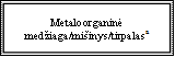 Metaloorganinė medžiaga/mišinys/tirpalasa
