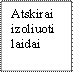 Atskirai izoliuoti laidai


