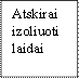 Atskirai izoliuoti laidai